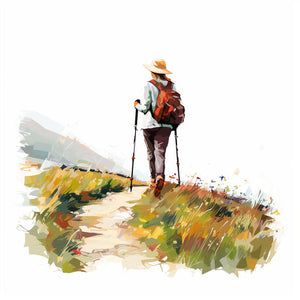 Search: 131 results found for "hiking" – Page 2 – IMAGELLA Hiking Painting, Hiking Clipart, Confectionery Design, Woman Hiking, Impressionistic Art, Watercolor Paintings Nature, Watercolor Paintings For Beginners, Monthly Plan, Beautiful Scenery Pictures