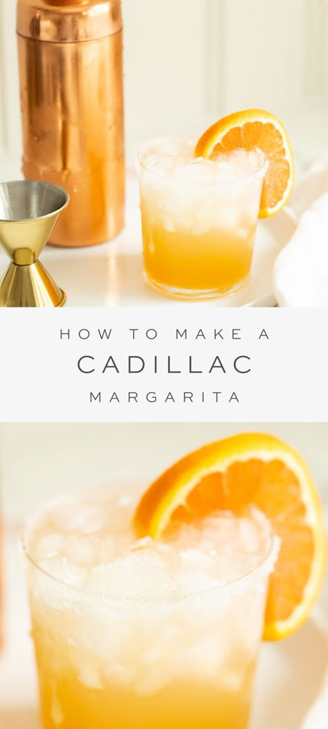 Grand Marnier Margarita, Cadillac Margarita Recipe, Grand Marnier Cocktail, Pitcher Margarita Recipe, Orange Margarita Recipe, Cadillac Margarita, Healthy Lemonade, Cocktail Margarita, Homemade Margaritas