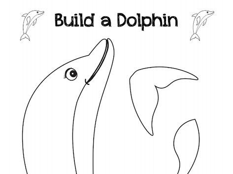 Build a Dolphin - Google Drive 3d Dolphin Craft, Dolphin Craft, White Dolphin, Pink Dolphin, A Dolphin, Dolphins, Google Drive, Craft Ideas, Drive