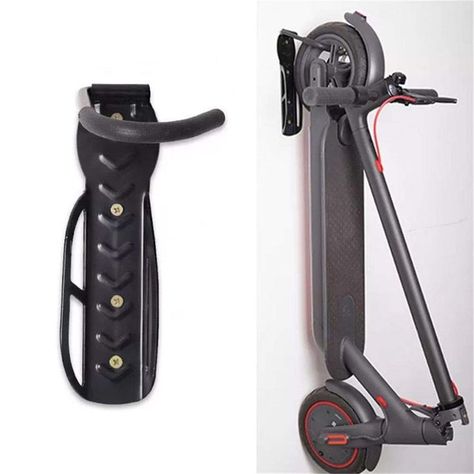 Coherny Wall Hanging Hook Bicycle Wall Mount Garage Storage System Hooks with Maximum Load of 50lb for Xiaomi Scooter M365/PRO and Ninebot ES1 ES2 Electric Scooter Wall Mounted Bike Storage, Rack Velo, Bicycle Wall Mount, Scooter Storage, Scooter Price, Skate Accessories, Bike Wall Mount, Bike Storage Rack, Support Velo