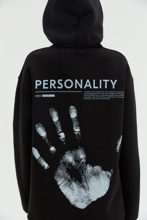 Oversized unisex hoodie is made from 100% cotton, ensuring a soft and comfortable feel against the skin. It features a stylish print in the PERSONALITY edition that adds a touch of individuality to the design. The oversize fit and comfortable silhouette. Crafted with the highest standards of quality and craftsmanship b Cool Hoodies Designs For Men, Cool Hoodies Designs, Man Silhouette, Streetwear Tshirt Design, Hoodie Outfit Men, Model Man, Model Woman, Tee Shirt Fashion, Oversized Streetwear