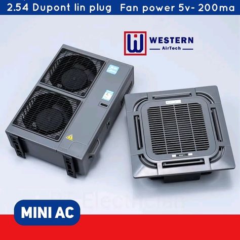 LOVE OF ❤️ MINI AC ❤️ Fan voltage: 5V ≥200ma There are USB plug models and 2.54 DuPont line plug versions, which can be purchased according to needs. The DuPont cable plug can be plugged into the outdoor unit of our store, and the small internal fan will rotate together in simulation. (Note: The fan is too small and has no air volume output, so it cannot be used for blowing!) Mini Ac, Ac Fan, Cable, The Unit, Models, Fan, Canning, Quick Saves