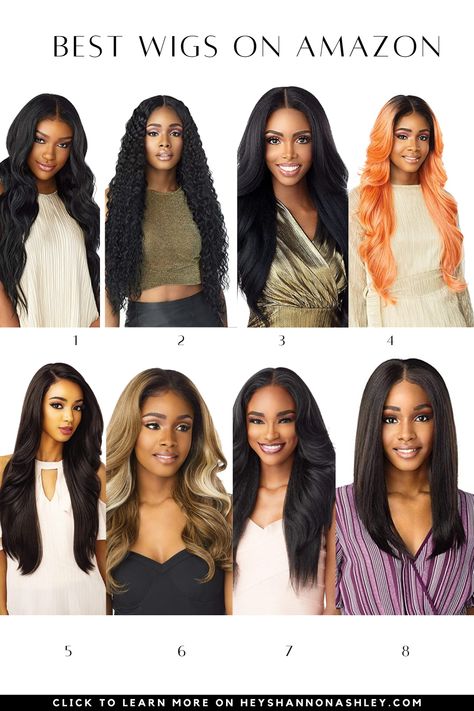 Best Affordable Wig Finds on Amazon — hey ShannonAshley Best Amazon Wigs For Black Women, Best Amazon Wigs, Amazon Wigs, Finds On Amazon, Early 20s, Affordable Wigs, Best Wigs, Best Amazon, Wigs For Black Women