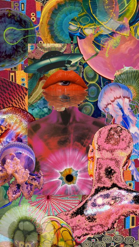 Saturated Aesthetic, Noah Aesthetic, Funky Colors, Trippy Wallpaper, Collage Artwork, Penny Lane, Funky Art, Your Aesthetic, Art Wallpaper