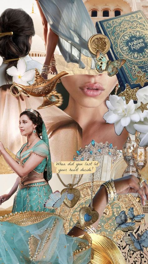 princess jasmine 🦋 #jasmine #disney #disneyaesthetic #disneyprincess #princess #aesthetic #moodboards #vintage #art #film #movie #wallpaper #aladdin #disneymovie #gold #blue #goldaesthetic #blueaesthetic Aladdin Jasmine Aesthetic, Jessica Disney Aesthetic, Jasmin Core Aesthetic, Jasmine Aesthetic Princess, Aladdin Moodboard, Jasmine Disney Aesthetic, Jasmine Princess Aesthetic, Disney Princess Jasmine Aesthetic, Jasmine Moodboard