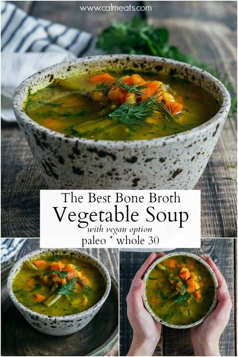 Bone Broth Vegetable Soup, Broth Vegetable Soup, Bone Broth Soup Recipes, Nourishing Soup, Postpartum Recipes, Vegan Vegetable Soup, Paleo Soups, Bone Broth Soup, Juice Store