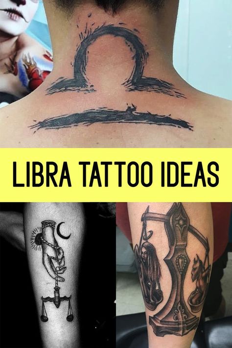 Libra is ruled by Venus so a tattoo should be as beautiful as you are. As a Libra, you can be indecisive and fair, which is why your symbol is the Scales. Here are 20 astrology tattoo ideas for zodiac signs ruled by the 7th house. Libra Zodiac Sign Tattoo, Libra Tattoo For Men, Astrology Tattoo Ideas, Zodiac Sign Tattoo Ideas, Libra Tattoo Ideas, Zodiac Sign Tattoo, Libra Zodiac Tattoos, Back Tats, Astrology Tattoo