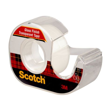 Scotchâ® Transparent Tape, 3/4 In X 250 In Office Tape, Tape Dispensers, Clear Tape, Scotch Tape, Paper Diy, Rubber Ducky, Home Center, Diy Book, Brand Store