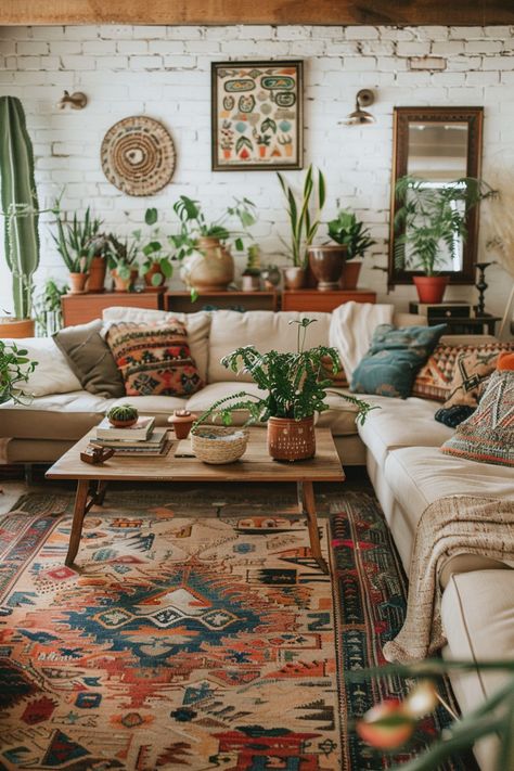 Midmod Boho, Southwest Living Room, Southwestern Living Room, Boho Rooms, Living Room Design Boho, Boho Living Room Inspiration, Modern Boho Living Room, Boho Chique, Living Room Design Ideas