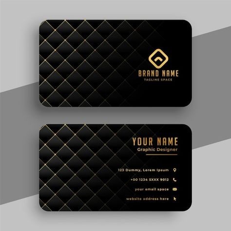 Golden Business Card, Business Card Design Black, Yellow Business Card, Business Card Set, Corporate Business Card Design, Qr Code Business Card, Stylish Business Cards, Gold Business Card, Premium Business Cards