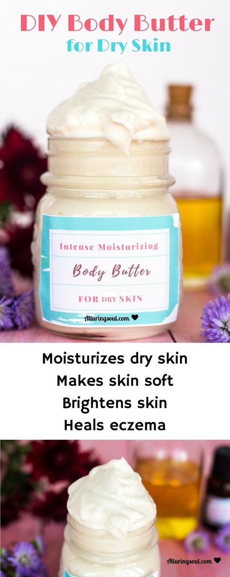 This DIY body butter is the best for dry skin. It heals dry and patchy skin. Smoothens, brightens and soothes dry skin. Check out how it can help your skin. Body Butter For Dry Skin, Patchy Skin, Shea Butter Recipes, Diy Body Butter, Skin Care Routine For 20s, Dry Skin Care, Diy Body, Moisturizing Body Wash, Wrinkle Cream