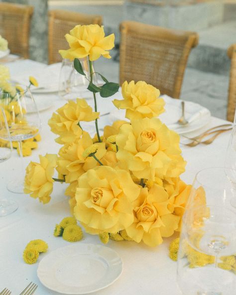 — embracing the spectrum of hues, S&J’s tablescape transitions from white (with a touch of green) to pink. With @allthingsbeautifulweddings Photo @ladichosa Featured on @nlvogue August, 2023 // @samantha_m_shorter & @jaymtown’s wedding executed by @allthingsbeautifulweddings & captured by @ladichosa at @lafoce with florals by @marypoppies Catering @galateoricevimenti rentals @preludiodivisionenoleggio stationery @kateporterdesign entertainment @brandnewswing sound&light @almaproject247 h... Green Hydrangea Wedding, Pink Yellow Weddings, Bridal Table Flowers, Lemon Tablescape, Lemon Centerpieces, Dinner Centerpieces, Table Floral Arrangements, Yellow Wedding Flowers, Yellow Candles