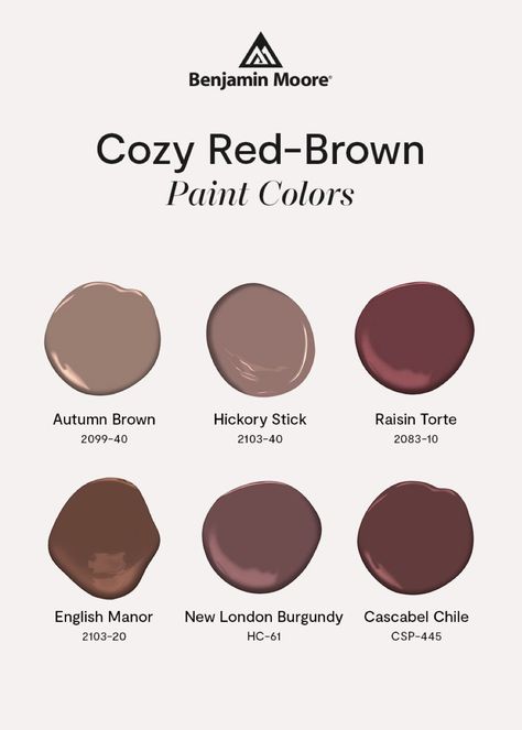 Brown Rose Paint Color, Chocolate Colour Palette, Burgundy Paint Colors, Rose Paint Color, Wall Detailing, Mid Century Cottage, Brown Paint Colors, Burgundy Paint, Kitchen Mood Board