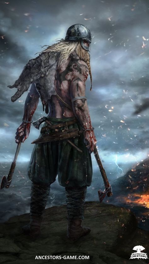 Res: 1080x1920, Download 7k Ancestors, viking, best strategy games - Games Wallpapers HD Viking Berserker, Viking Wallpaper, Arte Viking, Art Viking, Viking Character, Amon Amarth, Viking Life, Viking Art, Norse Vikings