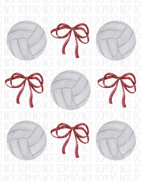 Volleyball Astethic Wallpaper, Volleyball Aesthetic Background, Cute Volleyball Backgrounds, Preppy Png, Coquette Collage, Red Preppy, Watercolor Bow, Holiday Iphone Wallpaper, Volleyball Wallpaper