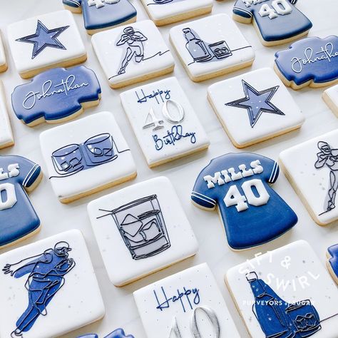 Detroit Lions Cookies Decorated, Dallas Cowboys Cookies Decorated, Dallas Cowboys Cookies, Eagles Cookies, Cowboys Cookies, Dallas Cowboys Birthday, Lion Cookies, Football Cookies, Cookie Decorations