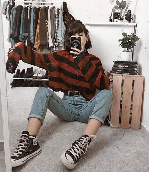 Look Disco, Styl Grunge, Moda Grunge, Saturday Outfit, Look Grunge, E Girl Outfits, Girl Grunge, Style Gothic, Grunge Look