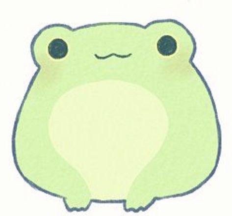 Cute Frog Drawing Kawaii, Aesthetic Frogs Drawings, Drawing Of Frogs Cute, Kawaii Frog Drawing, Frog Cartoon Drawing, Cute Frogs Aesthetic Cartoon, Cute Frog Cartoon, Chibi Frog Kawaii, Cute Frog Drawing