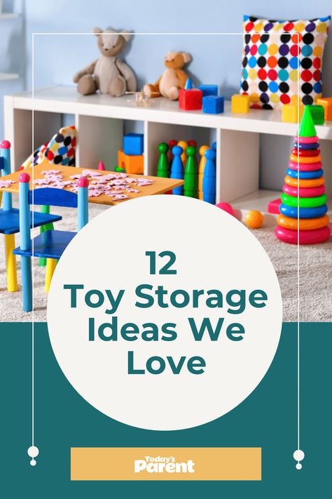 toy storage solutions at home Clever Toy Storage, Toy Storage Ideas, Playroom Storage, Clutter Free Home, Playroom Organization, Design Magazine, Home Organization Hacks, Organization Tips, Storage Room