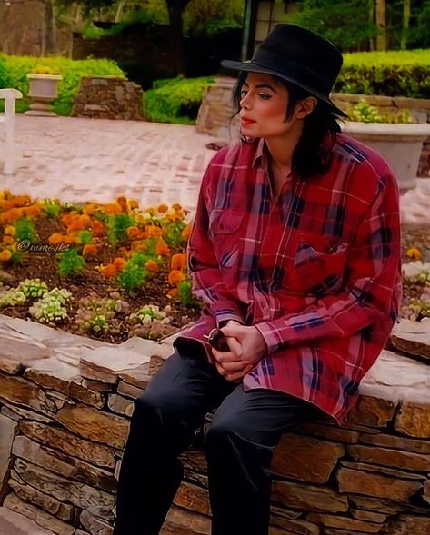 Michael Jackson, A Man, Plaid, Stone, Wall, Pants, Red, On Instagram, Instagram