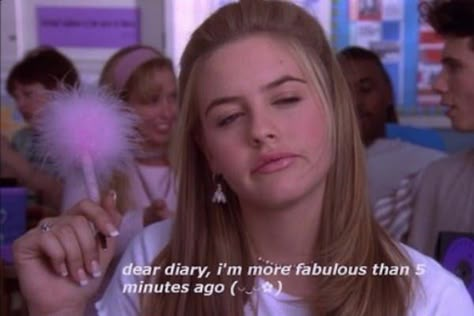 I Wanna Be Famous, Clueless Quotes, Clueless Aesthetic, Quotes Distance, Beau Film, Iconic Quotes, Alicia Silverstone, Big Mood, Film Quotes