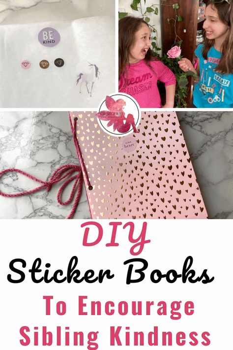 This elegant and easy to make DIY Sticker book is great for Tween Girls (it even includes a pocket) but  can also be used for younger kids.  It’s a great tool to encourage random acts of kindness towards siblings.  Super easy to make just need 1 sheet of scrapbook paper and some wax paper. Valentines Crafts | Crafts for Tweens 

 via @ShanaLouSutton Sticker Album Diy, Diy Sticker Book, Paper Valentines, Create A Sticker, Sticker Books, Heart Diy, Valentines Crafts, Reward Stickers, Happy Planner Stickers