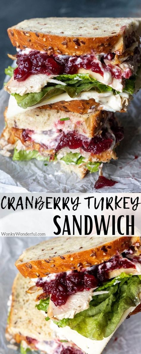 This Leftover Turkey Sandwich with Cranberry is the day after Thanksgiving on a plate. A Thanksgiving Sandwich made simply with leftovers. Cranberry Turkey Sandwich, Leftover Turkey Sandwich, Cranberry Sandwich, Turkey And Cranberry, Thanksgiving Sandwich, Turkey Sandwiches Recipes, Cranberry Turkey, Thanksgiving Leftover Recipes, Thanksgiving Leftover