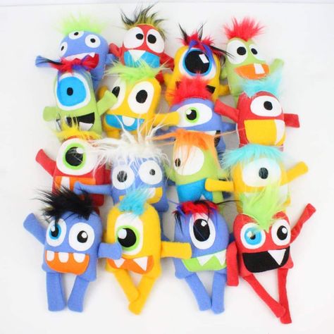 Handmade ecofriendly toy storage solutions for children. Made entirely from textile discards. Handcrafted stuffed monster toys. Monster Birthday Party 1st, Sugar Free Valentine Treats, Stuffed Monsters, Monster Party Favors, Make A Stuffed Animal, Student Lunch, Monster Birthday Party, Toy Storage Solutions, Monster Birthday Parties