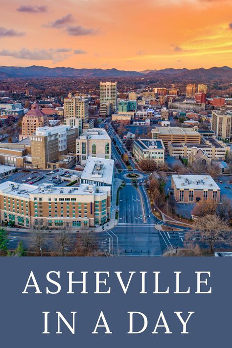 Spend 36 hours in Asheville, NC, with a blend of urban and natural experiences. Start with a stroll in Downtown Asheville, exploring its vibrant stores, breweries, and restaurants. Dive into the artistic pulse of the city at the River Arts District, then marvel at the historic Biltmore Estate. Take a scenic drive along the Blue Ridge Parkway for breathtaking views and engage in adrenaline-fueled activities at the Adventure Center of Asheville. For food enthusiasts, the city's culinary scene. Asheville Things To Do, Things To Do In Asheville, Downtown Asheville Nc, Craggy Gardens, Pisgah National Forest, Biltmore Estate, Us Travel Destinations, Vacation Usa, River Art