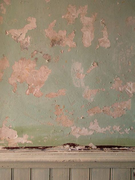 Bare plaster walls after wallpaper removal. I love this shade of muted green. Bare Plaster Walls, Reading Imagination, After Wallpaper, Pink Wallpaper Bathroom, Wallpaper Removal, Velvet Wallpaper, Muted Green, Colour Inspiration, Plaster Walls