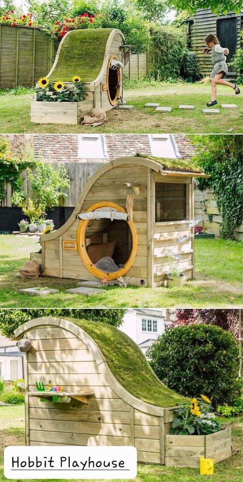 Casa Hobbit, Grill Area, Outdoor Play Area, Hobbit Hole, Kitchen Patio, Backyard Playground, Have Inspiration, Patio Outdoor, Backyard For Kids