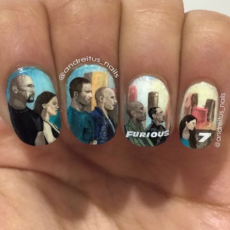 Fast And Furious Nails, Suki Fast And Furious, Fast And Furious 7, Ideas Uñas, Furious 7, Inspired Nails, Painted Nail Art, So Busy, So Sorry