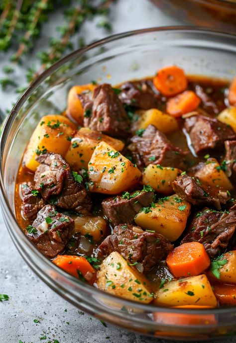 Learn How to Cook Beef And Potatoes Recipe For Free | Recipes You'll Love, Made Easy! Beef And Potatoes Recipes, Stewing Beef, Trendy Recipes, Beef And Potato Stew, Food Reference, Meat And Potatoes, Potato Stew, Pot Beef Stew, Potted Beef