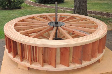 The Construction of a Water Wheel - Fine Homebuilding Water Wheels How To Build, Growing Moss Landscaping, Diy Water Wheel, Backyard Streams, Spice Rack Plans, Water Wheel Generator, Moss Landscaping, Backyard Stream, Bedroom Paint Colors Master