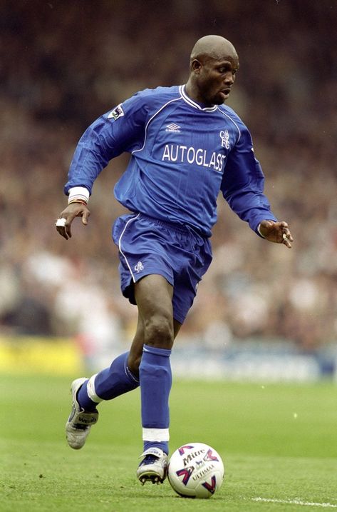 George Weah of Chelsea in 2000. George Weah, Chelsea Football Team, Football Wall, Chelsea Football Club, Chelsea Football, Chelsea Fc, Manchester City, Fifa, Football Team