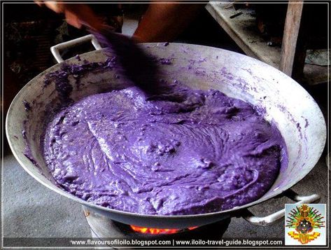 Ube Halaya Ube Halaya Recipe Panlasang Pinoy, Filipino Meryenda, Iloilo Food, Ube Recipe, Ube Halaya Recipe, Ube Dessert Recipe, Ube Dessert, Philippine Recipes, Lemon Crumb Cake