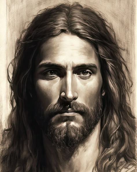 Jesus Christ Portrait, Savior Of The World, Jesus Our Savior, Image Of Jesus, Jesus Drawings, Jesus Christ Painting, Jesus Artwork, Jesus Christ Artwork, Christian Artwork