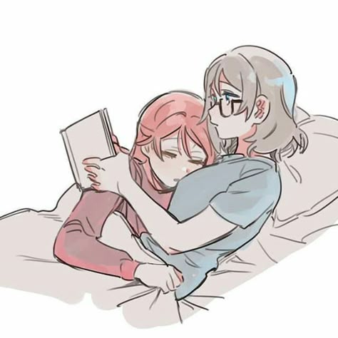 Yuri Couple Drawing Base, Wlw Cuddle Art, Yuri Couple Reference, Cuddle Pose Ref, Cute Couple Art Base, Gl Base, Cute Wlw Art, Wlw Art, Couple Poses Drawing