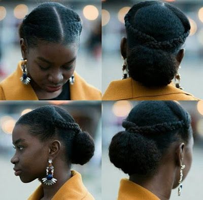 Cabello Afro Natural, Braiding Styles, Styles Braids, Protective Hairstyles For Natural Hair, Sleek Updo, Haute Hair, Natural Hairstyle, 4c Natural Hair, Pelo Afro