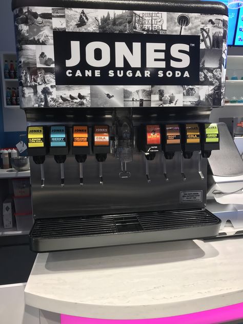 This one store in the mall has a Jones soda fountain machine Soda Fountain Machine, Jones Soda, Soda Machine, Burgers And Shakes, Soda Machines, Strip Mall, Drinks Machine, Soda Fountain, Venue Ideas