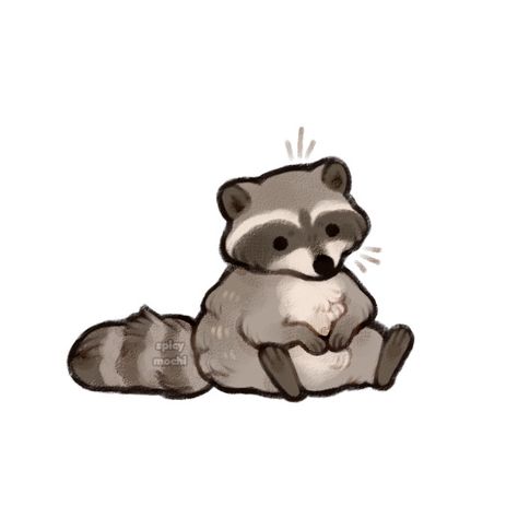 Raccoon Drawing, Raccoon Art, Cute Raccoon, Little Doodles, Racoon, Cute Profile Pictures, Cute Animal Drawings, Doodle Drawings, Cute Little Animals