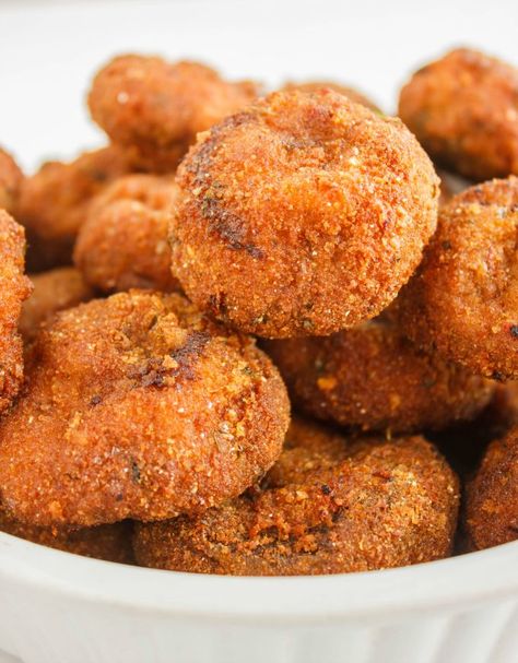 Deep Fried Mushrooms, Fried Mushroom Recipes, Deep Fryer Recipes, Breaded Mushrooms, Fried Mushrooms, Fried Food, Mushroom Recipes, Deep Fried, Meal Planner