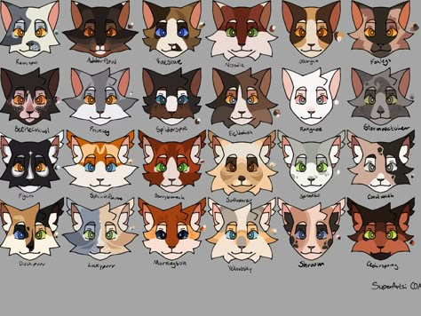 Base by SuperArtsi on DA. I decided to go through and design some of my background characters (A few had designs already :3 ) Warrior Cat Expression Sheet, Warrior Cats Characters, Warrior Cats Base, Warriors Drawing, Cats Nails, Wc Oc, Warrior Oc, Animal Foods, Warrior Cat Memes