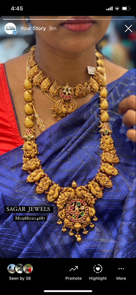 Antique Haram, Haram Designs, Antique Gold Jewelry Indian, Pearl Necklace Designs, Antique Gold Jewelry, Jewellery Sets, Bridal Gold Jewellery Designs, Jewelry Indian, Gold Jewelry Indian