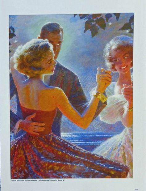 1950s Paintings, Edwin Georgi, Illustration Practice, Color Tips, Beyond Grateful, American Illustration, Romance Art, Women Magazines, Love Illustration