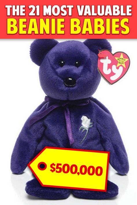 Old Toys Worth Money, Sell Beanie Babies, Beanie Babies Worth Money, Most Expensive Beanie Babies, Cute Babys, Beanie Babies Worth, Beanie Babies Value, Beanie Baby Prices, Beanie Baby Collectors