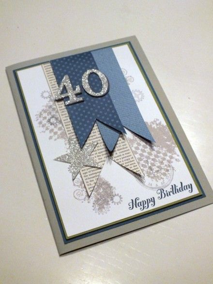 Cards For Men, 40th Birthday Cards, Leaf Cards, Masculine Birthday Cards, Bday Cards, Boy Cards, Birthday Cards For Men, Birthday Cards Diy, Happy Birthday Card