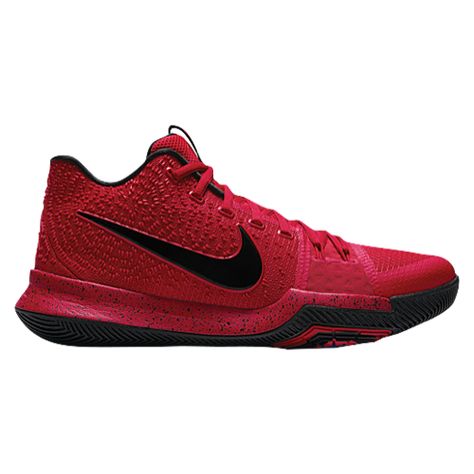 Nike Kyrie 3 - Men's, University Red/Black/Team Red Width: D - Medium Kyrie Irving 3, Nike Kyrie 3, Kyrie 3, Womens Lacrosse, Team Red, Nike Basketball Shoes, Kyrie Irving, Nike Kyrie, Candy Apple