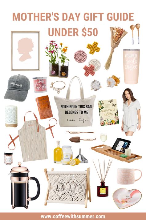 Mother's Day Gift Guide Under $50 | Gifts For Mom | Mother's Day Ideas | Gift Ideas For Mom | Gifts For Every Mom | Gifts For New Moms | Motherhood Life | Mom Life | Gifts For Her #MothersDay #MothersDayGifts Mom Appreciation Gifts, Mother's Day Ideas, Life Gifts, Mom Appreciation, Gifts For Mothers, Mom Support, Gift Ideas For Mom, Diy Gifts For Mom, Wedding Day Gifts