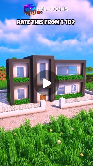 Help Toons on Instagram: "Minecraft Modern Easy House 🏠  🏠👍Easy Modern House in Minecraft ☺️ #minecraftreels   ⭐️Shader: Complementary 🟢Don't forget to follow me for more Minecraft ideas  #minecraft #minecrafttutorial #minecraftbuilds #minecrafthouse #minecraftbuilding #viralreels" Modern House In Minecraft, Sims4 Ideas, House In Minecraft, Minecraft Modern, Minecraft Videos, Ideas Minecraft, Minecraft Tutorial, Minecraft Building, Minecraft Ideas